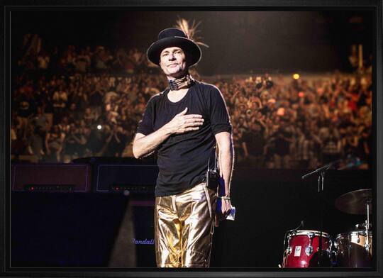 The Tragically Hip 20" x 29" Canvas Framed Hand on Heart-H 31.5" x 22.5"